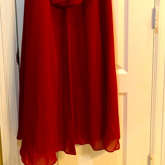 Cranberry Chiffon Formal Dress EXCELLENT CONDITION - Picture 4 of 6
